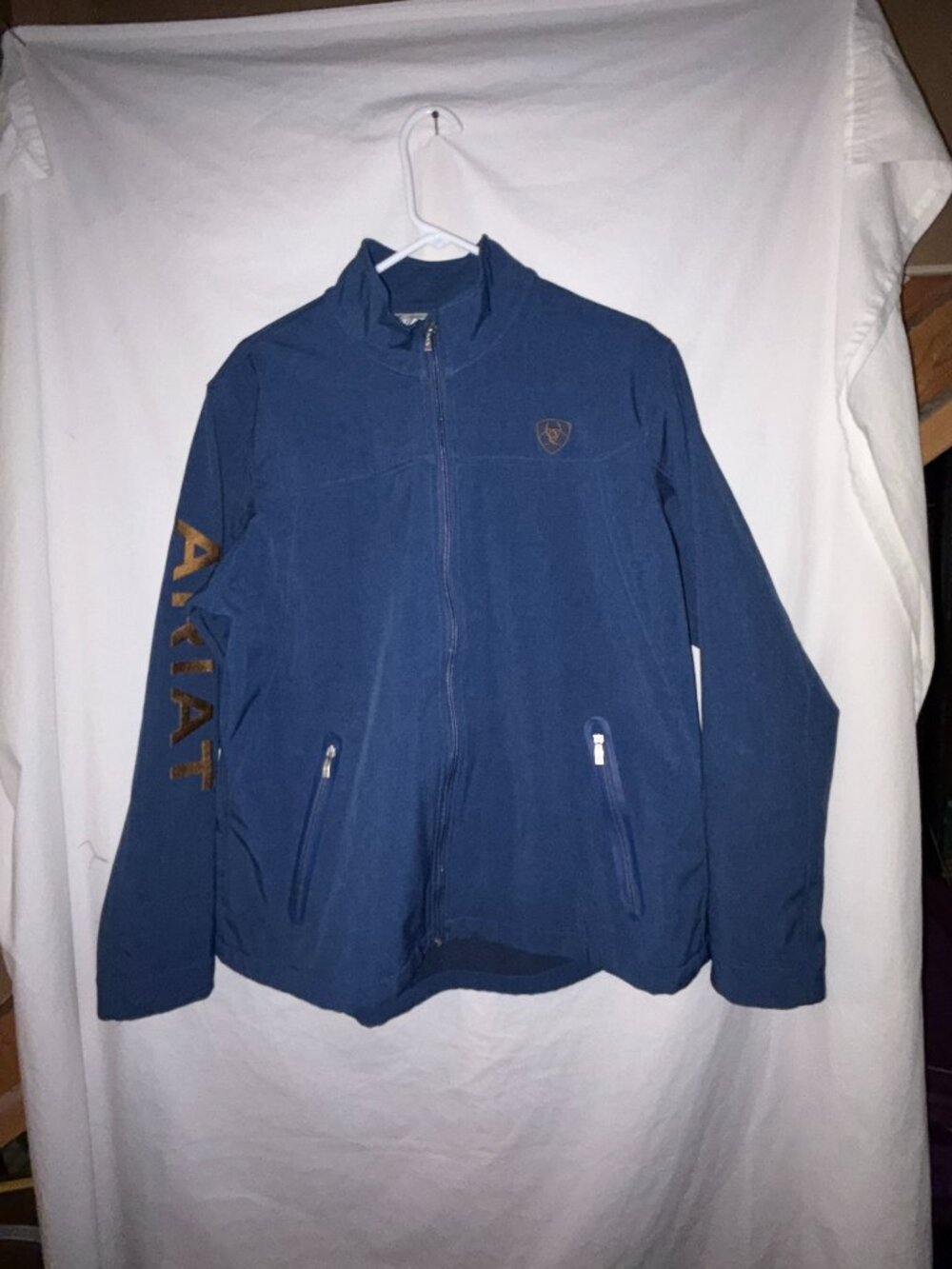 ARIAT Tek Equestrian New Team Softshell Jacket Blue Women’s 2XL In excellent us